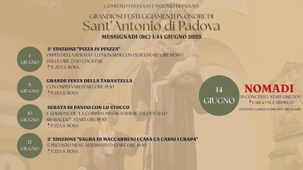 Festa Sant'Antonio di Padova - Messignadi