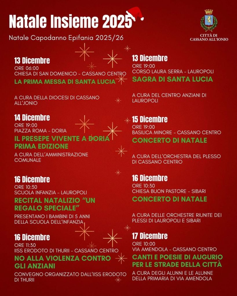 Natale Insieme 2025 - Cassano all'Ionio 3 Natale Insieme 2025 - Cassano all'Ionio