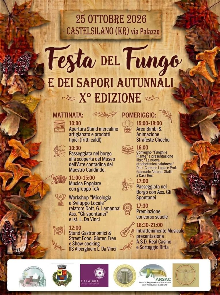 locandina 10ª Festa del Fungo e dei Sapori Autunnali