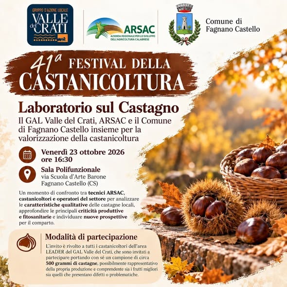 locandina 41° Festival della Castanicoltura