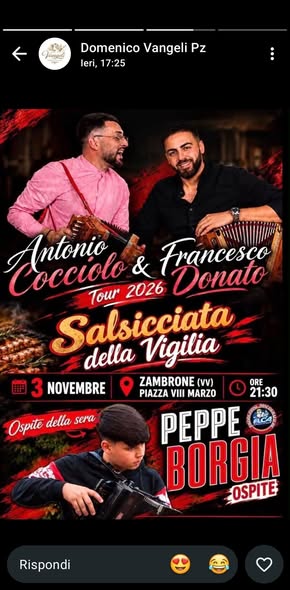 locandina Salsicciata della Vigilia